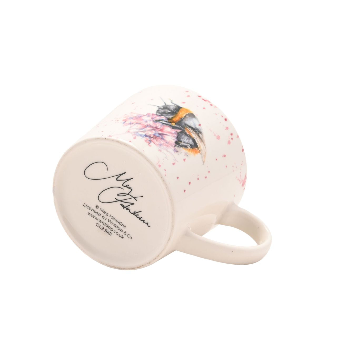 The Meg Hawkins Cup - Bumble Bee is a ceramic mug perfect for animal lovers and countryside enthusiasts.