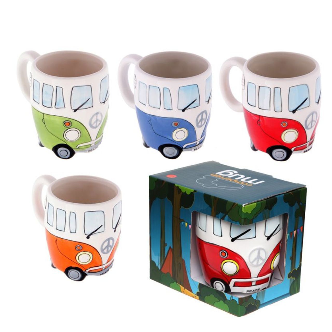 Volkswagen VW Camper Van Ceramic Shaped Mug  Camper Van Ceramic Shaped Mug