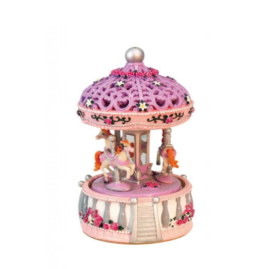 Carousel “purple” turns to the melody “Au Clair de la Lune”.