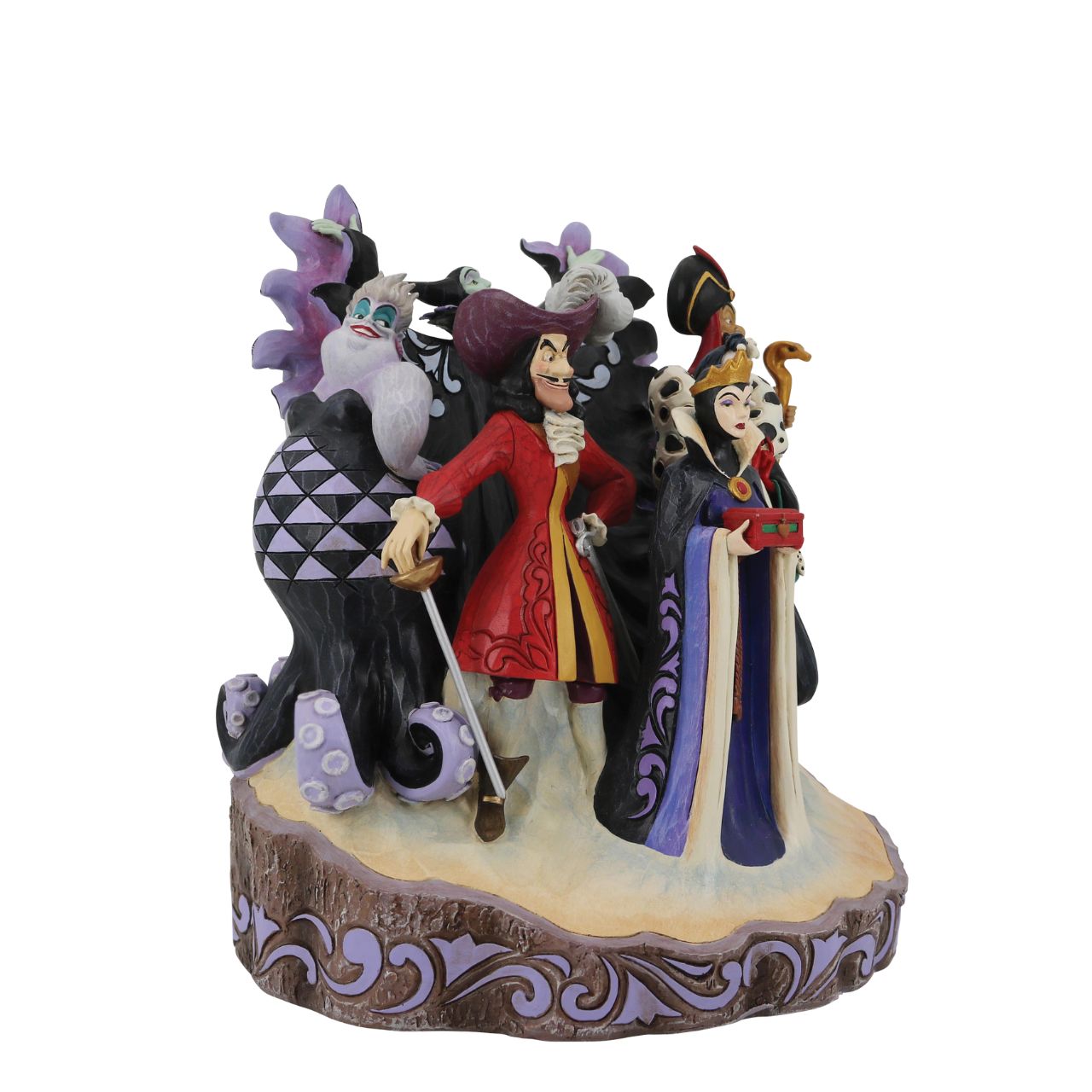 Jim Shore continues his Carved by Heart series paying homage to Disney Villains. Designed by award-winning artist and sculptor, Jim Shore for the Disney Tradition brand. The figurine is made from resin.