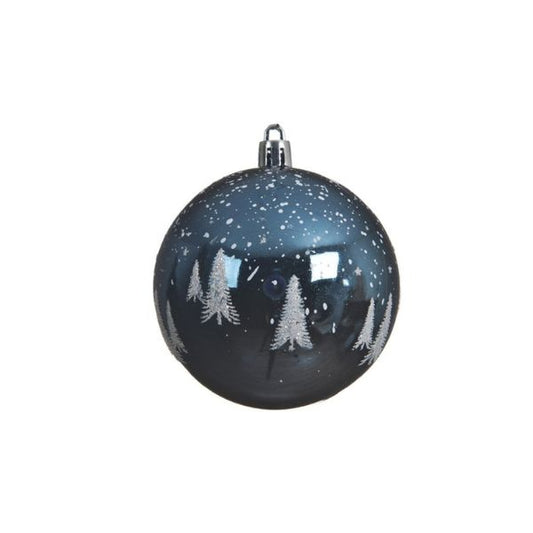 Kaemingk Christmas Bauble Night Blue Hanging Ornament  Night Blue Shatterproof Christmas Shiny Bauble Christmas Tree Ornament  Kaemingk surprises Christmas lovers all over the world with thousands of new innovative items each year. They specialises in beautifully detailed Christmas Ornaments and holiday seasonal decor. The catchy collections are contemporary, attractive and of high quality.