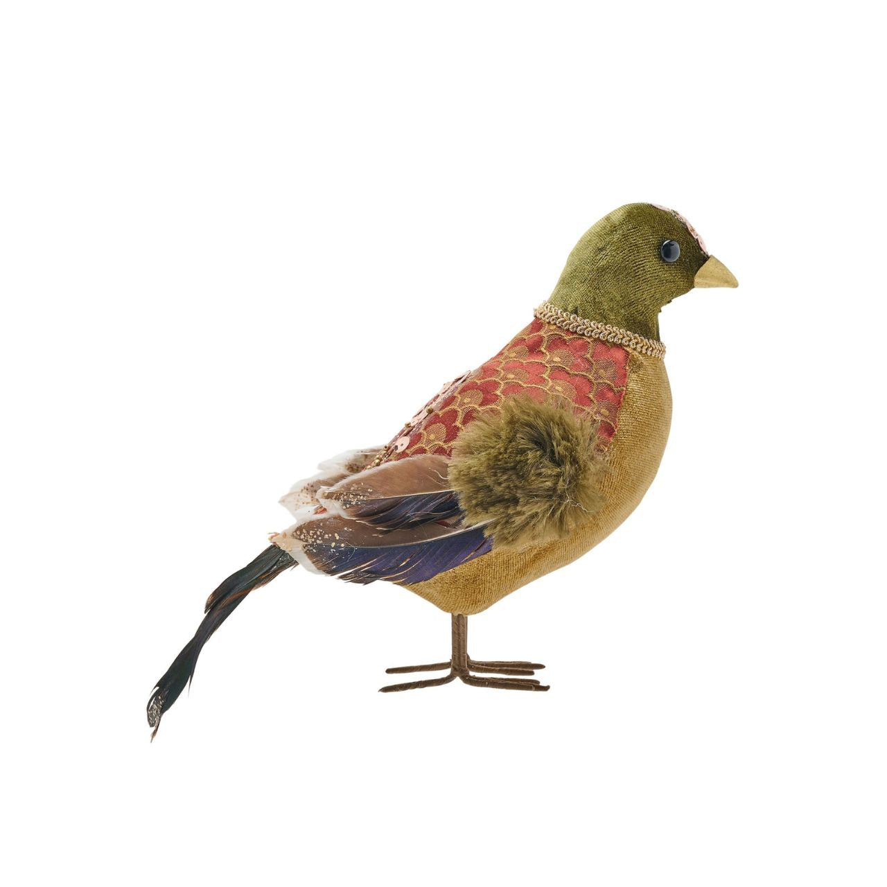 This charming Christmas decoration perfectly blends traditional and modern touches for the festive season.