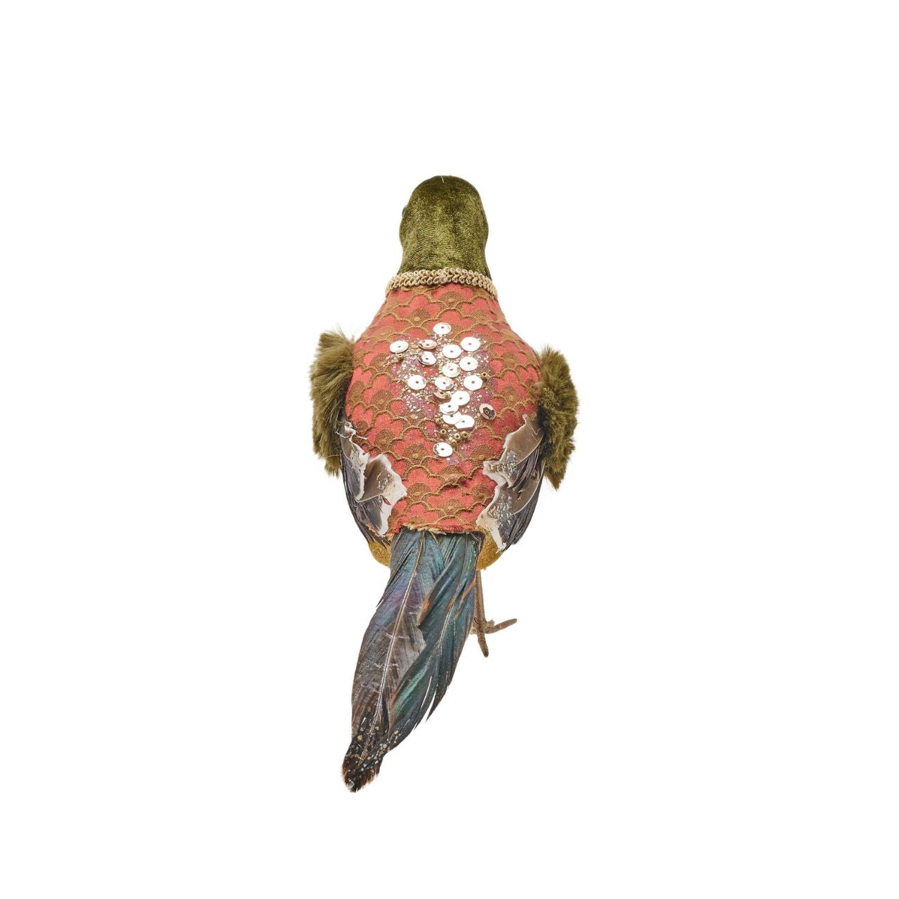 This charming Christmas decoration perfectly blends traditional and modern touches for the festive season.