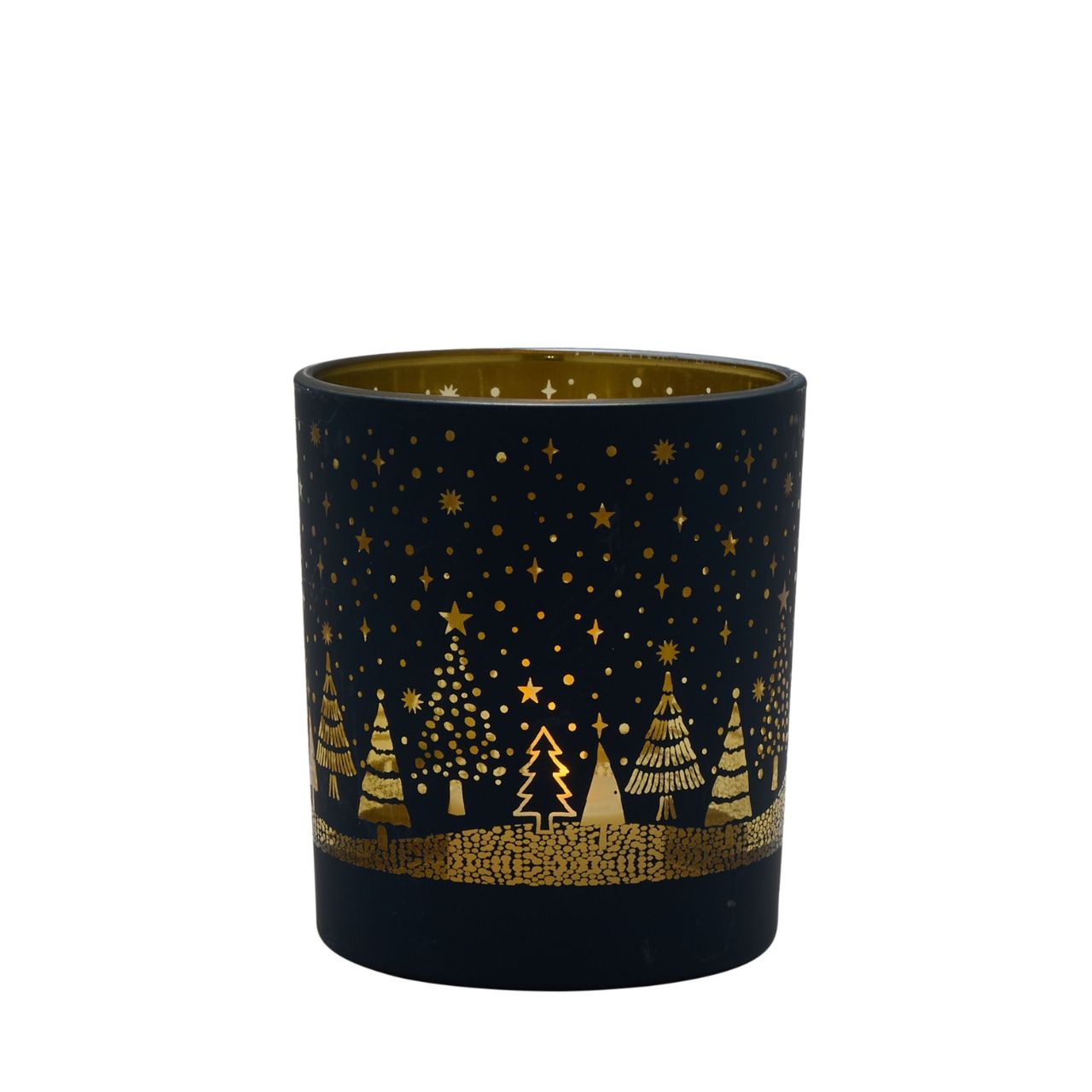 Christmas Glass Tealight Holders Medium