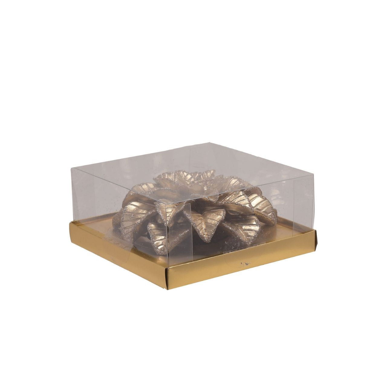 Large Gold Christmas Poinsettia Candle  A large gold poinsettia candle by THE SEASONAL GIFT CO.  This standout candle will help to create a magical Winter Wonderland at home when lit during the festive period.