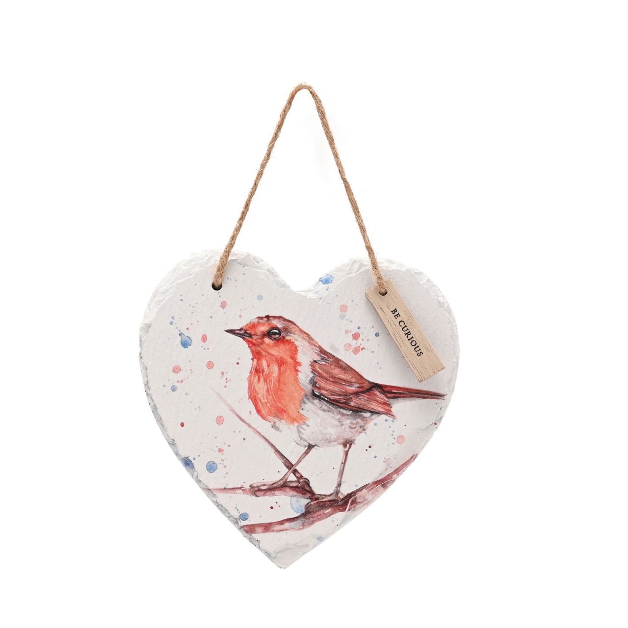 The Meg Hawkins Slate Hanging Heart range bring a touch of countryside charm to the home.