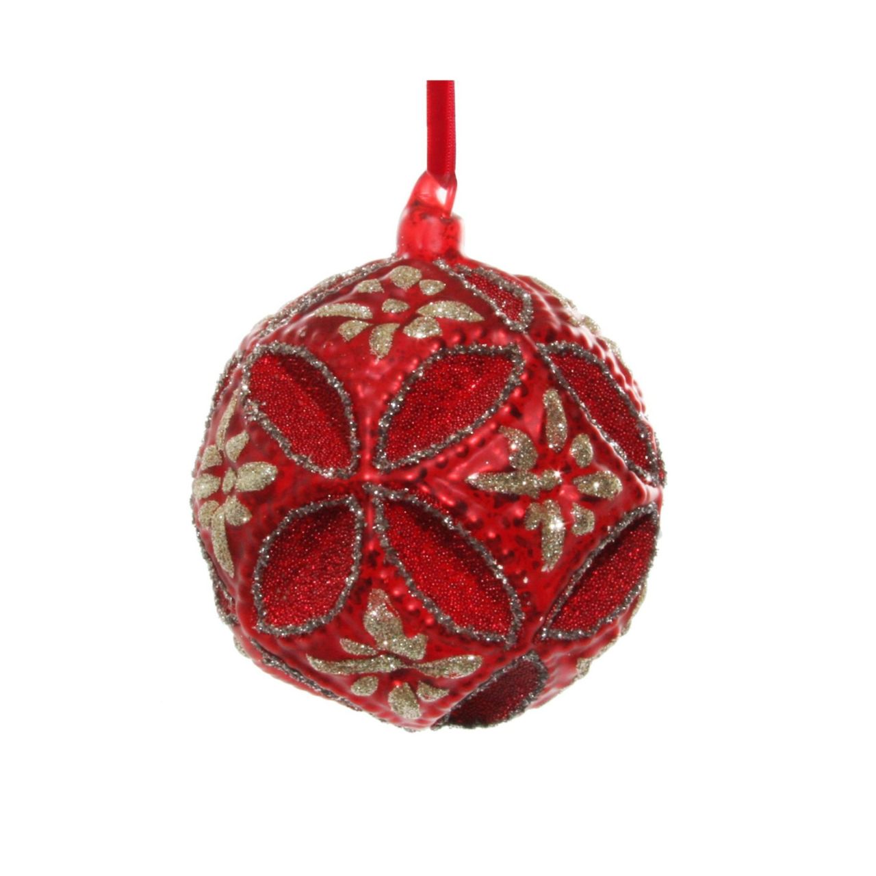 Shishi Red Glass Floral Jewel Ball Glitter Christmas Hanging Ornament  Browse our beautiful range of luxury festive Christmas tree decorations, baubles & ornaments for your tree this christmas.
