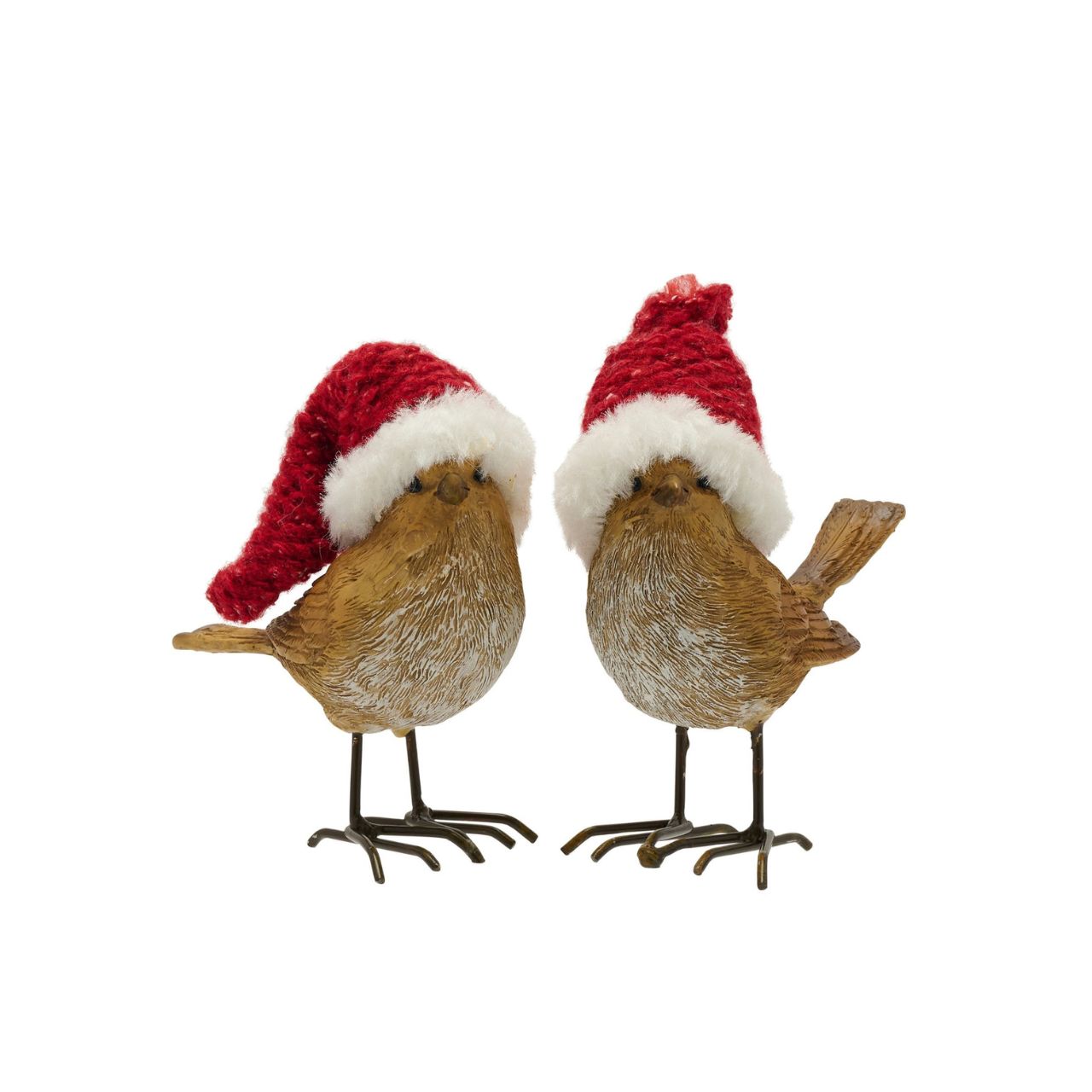 Bring festive cheer to the home this Christmas with charming pair of robin decorations.