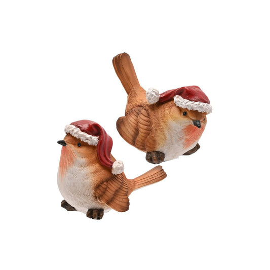 Celebrate the festive season with these elegant Christmas Robin Figurines, meticulously crafted to bring a touch of nature’s charm to your holiday décor