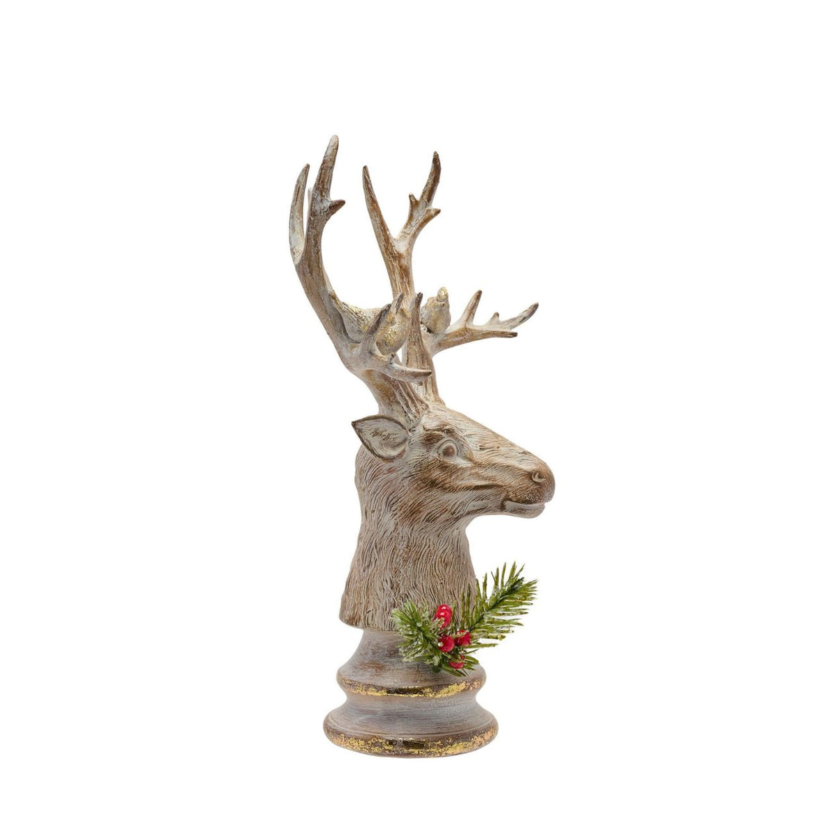This Wood Effect Stag Head offers a subtle nod to the season. Whether placed on a mantel, console table or shelf, this graceful creature brings an air of woodland enchantment to homes during the most wonderful time of the year.
