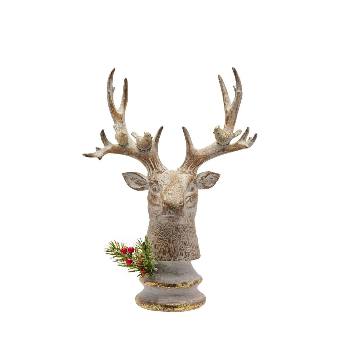This Wood Effect Stag Head offers a subtle nod to the season. Whether placed on a mantel, console table or shelf, this graceful creature brings an air of woodland enchantment to homes during the most wonderful time of the year.