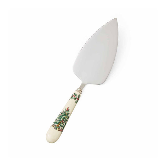 'Tis the season for sweet treats and indulgent desserts, so serve up your family's favourites using this festive cake slice. Part of our Christmas Tree collection, it has a decorated porcelain handle featuring the classic design and a sprig of holly, as well as a stainless steel slice.