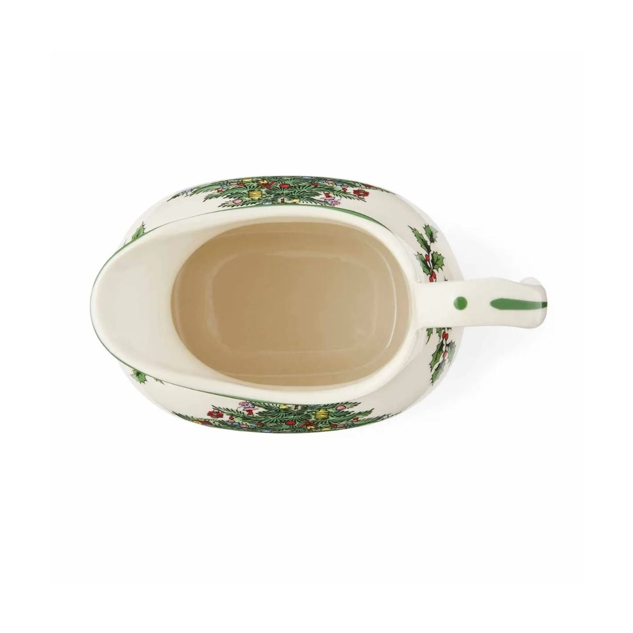 Whether it’s a generous helping of cream on your dessert, or drizzling brandy sauce over pudding, this jug will take pride of place on your table. Featuring the much-loved Christmas Tree design from Spode, this sauce jug has the classic colours of green, gold and red, evoking fond Christmas memories.