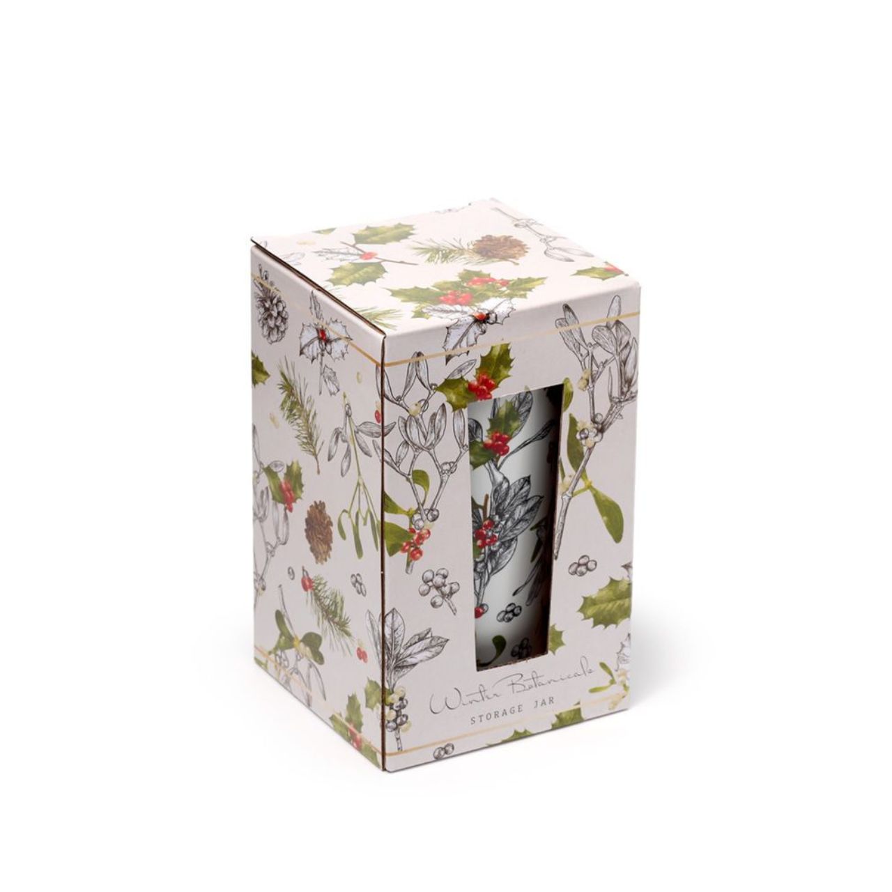 This Christmas Winter Botanicals Bamboo Storage Jar offers a beautiful and sustainable storage solution for your holiday necessities. Made from eco-friendly bamboo, this jar is adorned with festive botanical designs for a touch of seasonal charm. Keep your items organized while reducing your carbon footprint.
