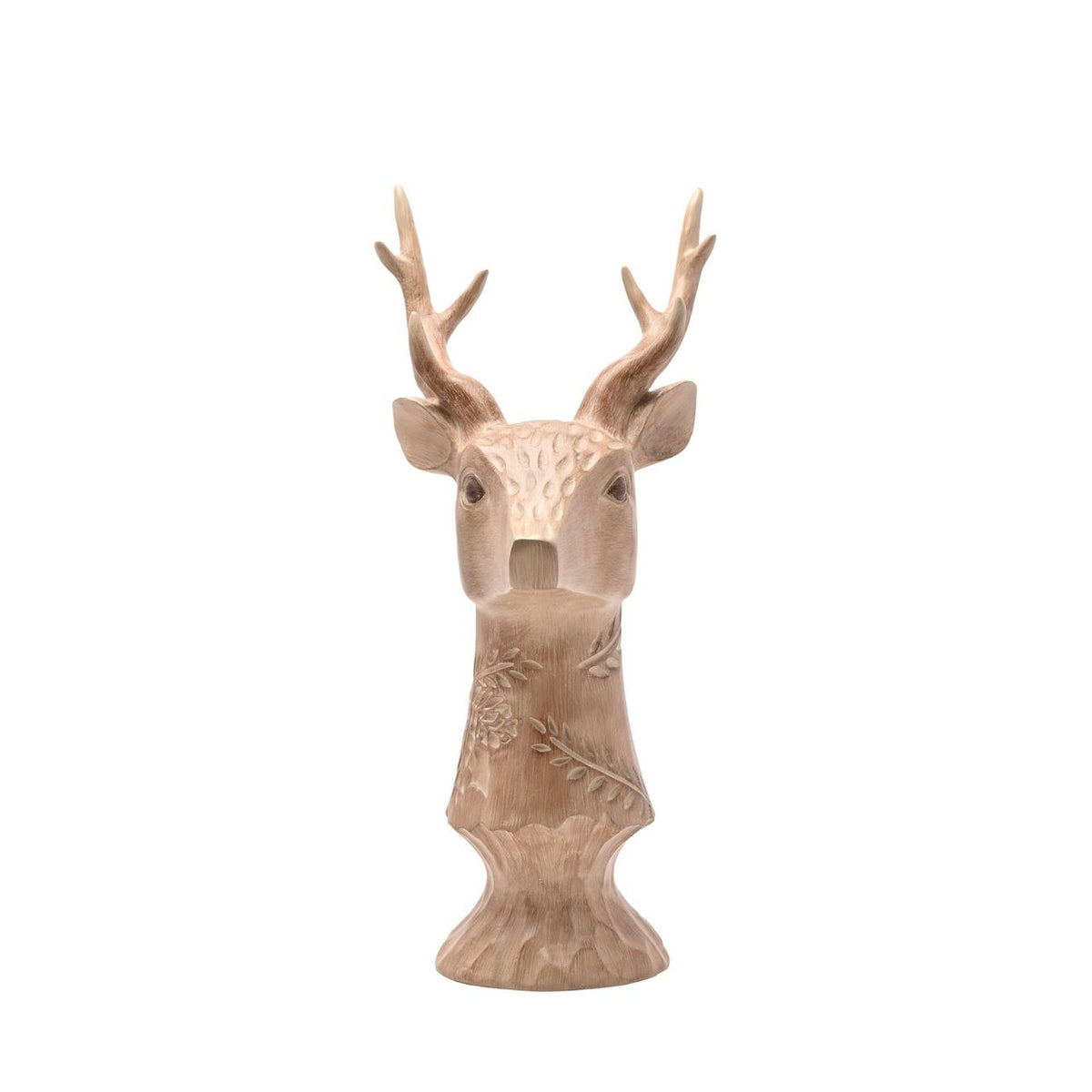 Add natural charm with the Resin Wood Effect Stag Bust 45cm, a perfect centrepiece for seasonal collections.