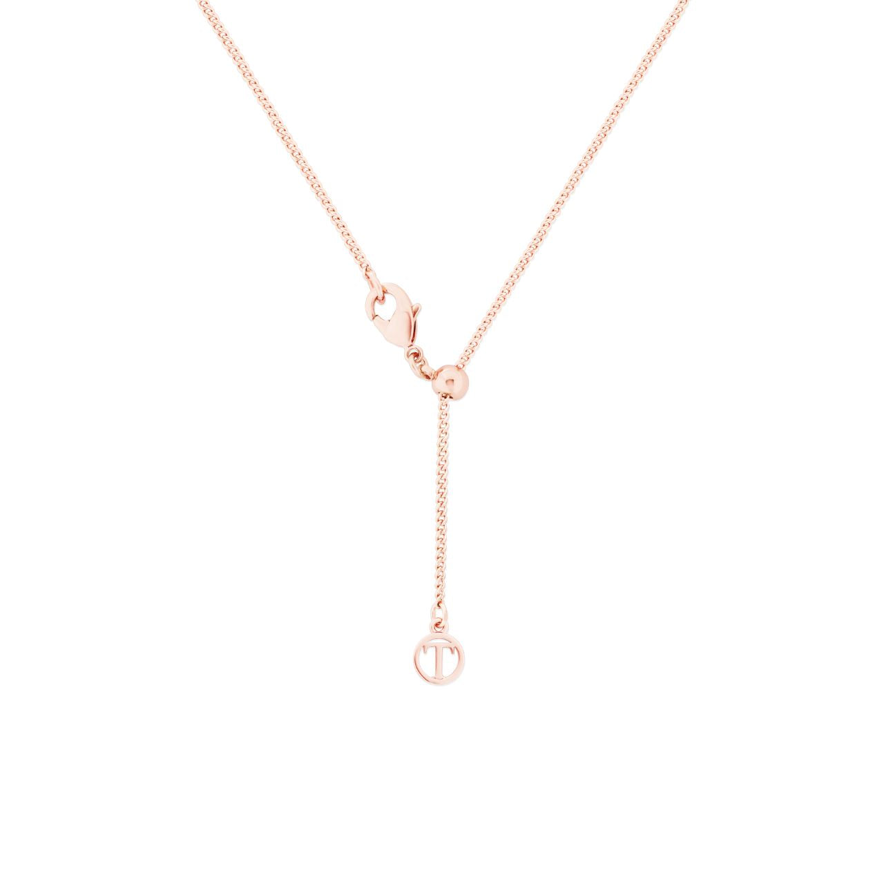 Circle Pave Rose Gold Half Pave Pendant by Tipperary Crystal