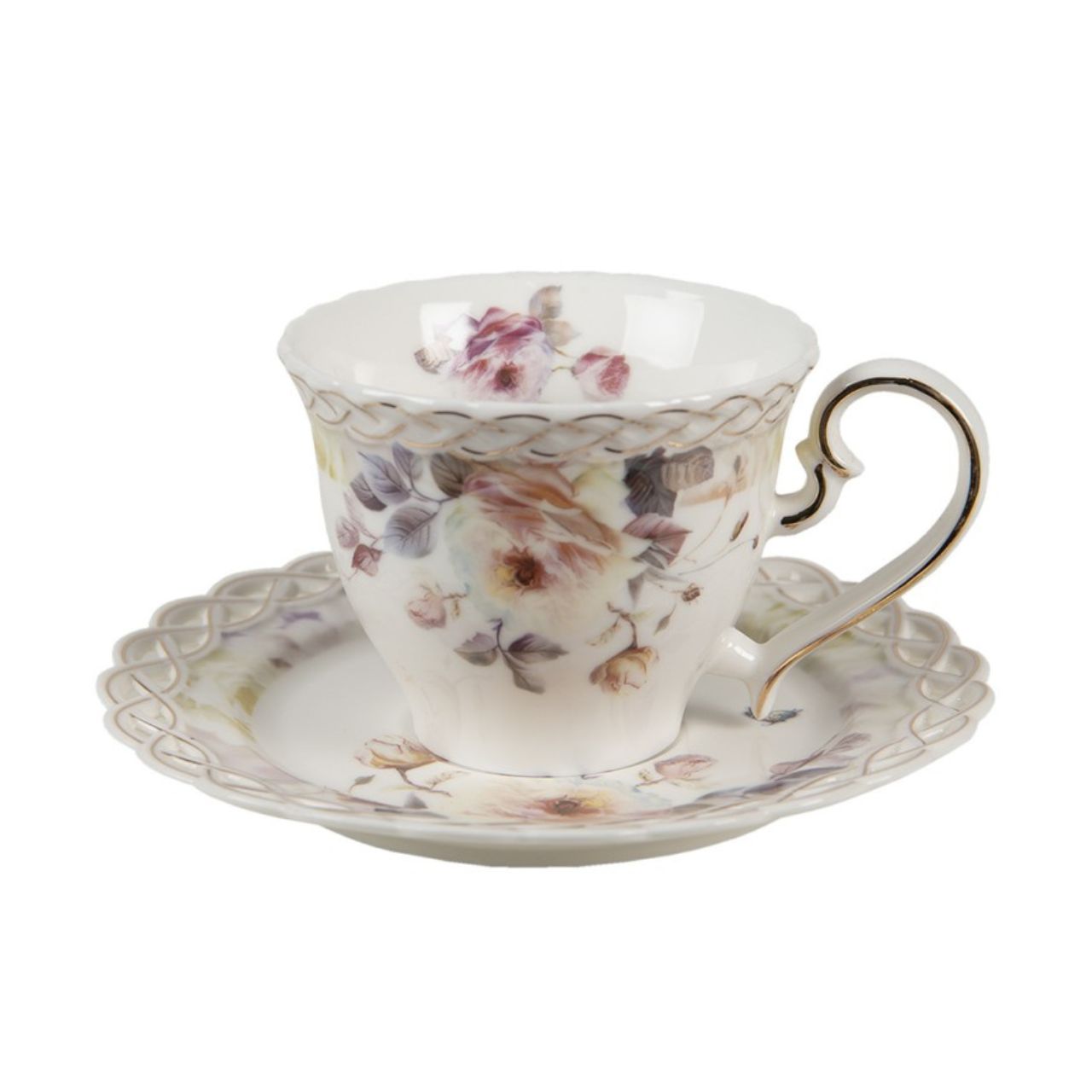 An elegant high-tea or simply a tea lover? Your tea will taste even better with our cups and saucers! Our cups come in the most unique designs; covered with antique, vintage, or cute prints. But we also have plain cups and saucers with a stylish design for those who don’t like prints that much. Great for a cup of cappuccino!