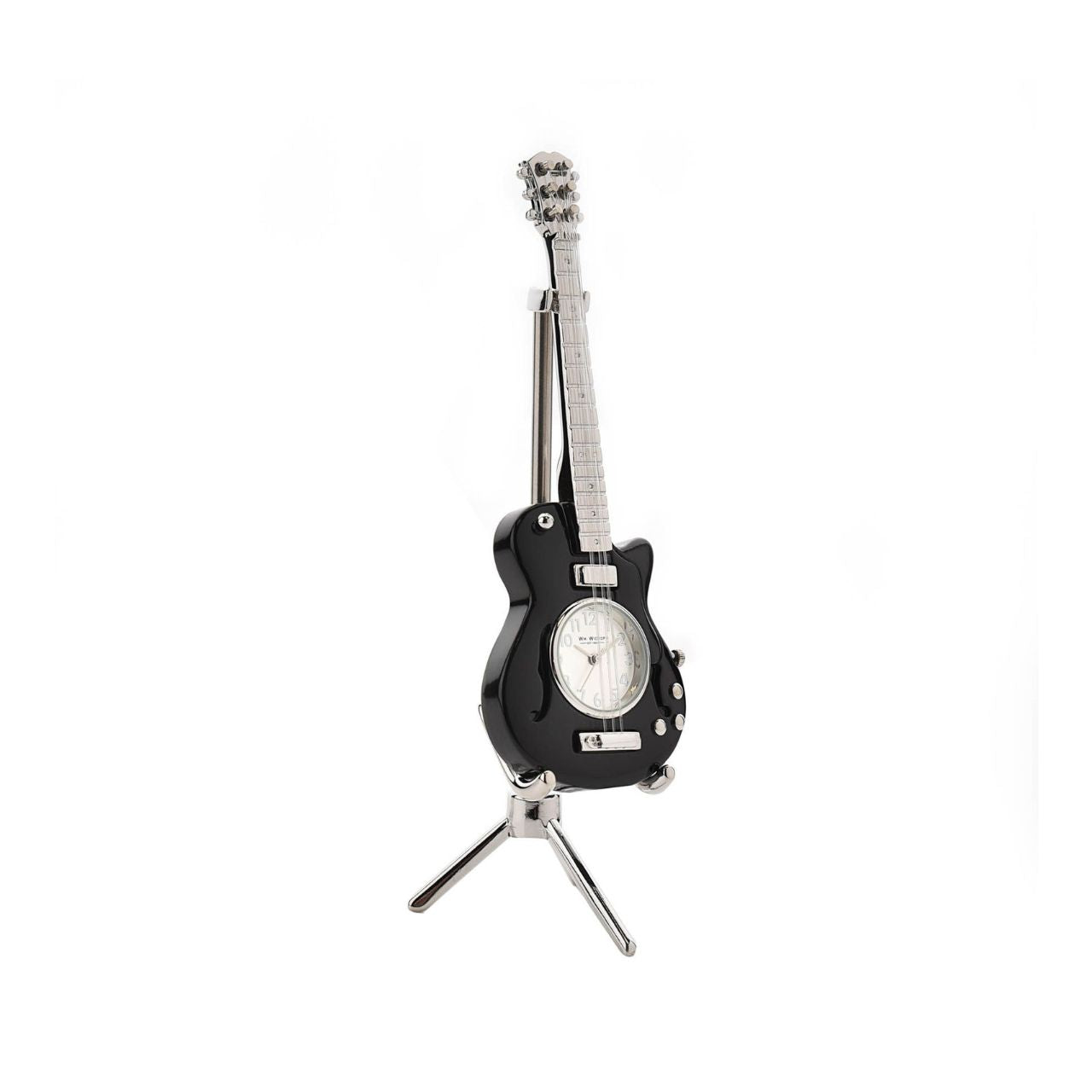 This dazzling guitar clock has a lasting style that would complement any bedside table or living room mantelpiece.