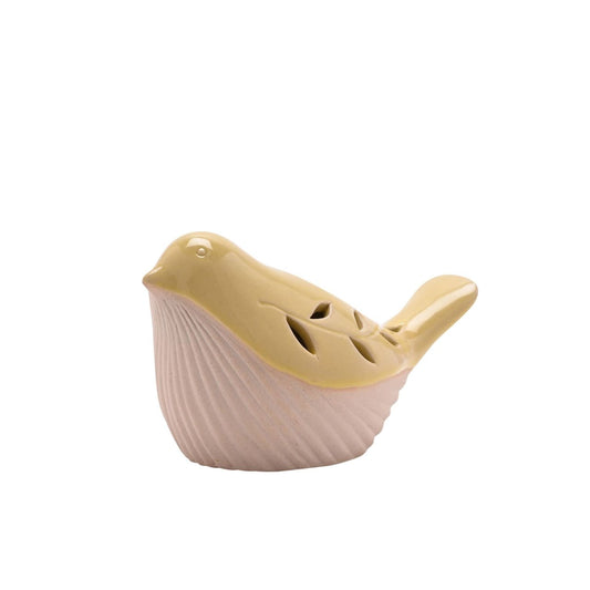Brighten up any space with this charming yellow ornamental LED small bird by The Collection, from Country Living. Designed with the rustic charm of a country cottage in mind, this adorable piece radiates warmth.
