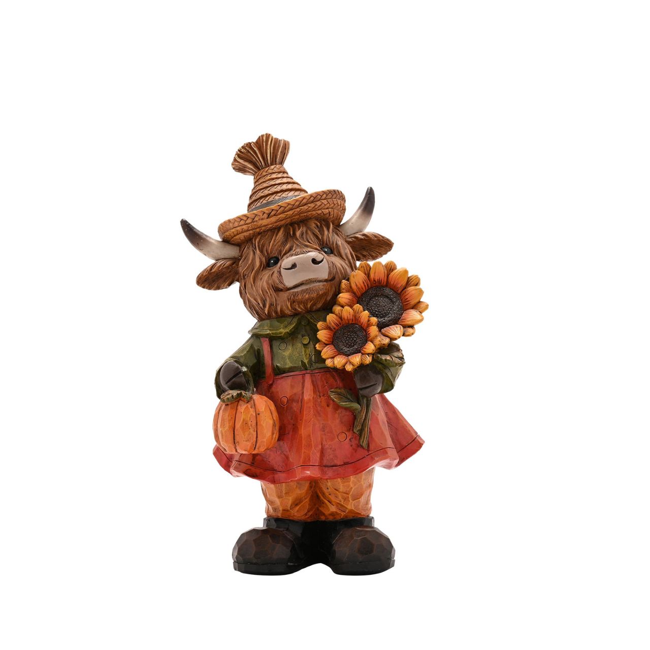 The Country Living Autumn Highland Cow Figurine Collection brings rustic character to home décor displays.