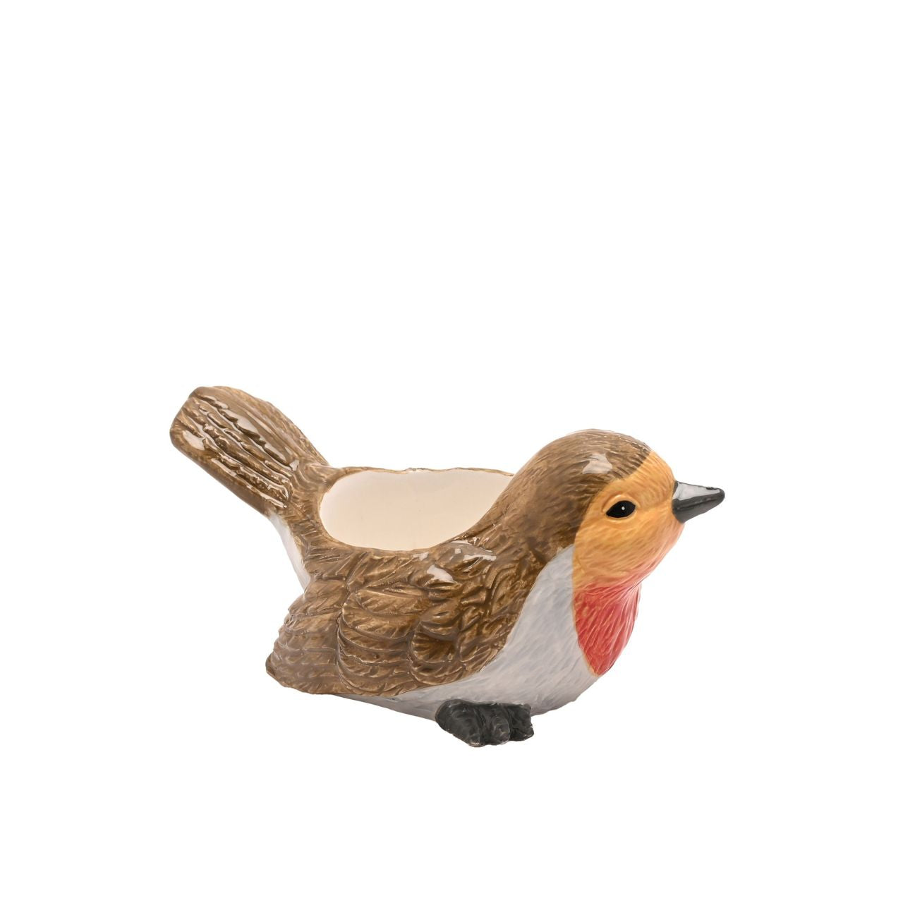 Shaped like a robin, it’s designed to hold a single tea light - ideal for autumn and winter displays. A versatile piece for mantels, shelves, or centrepieces.