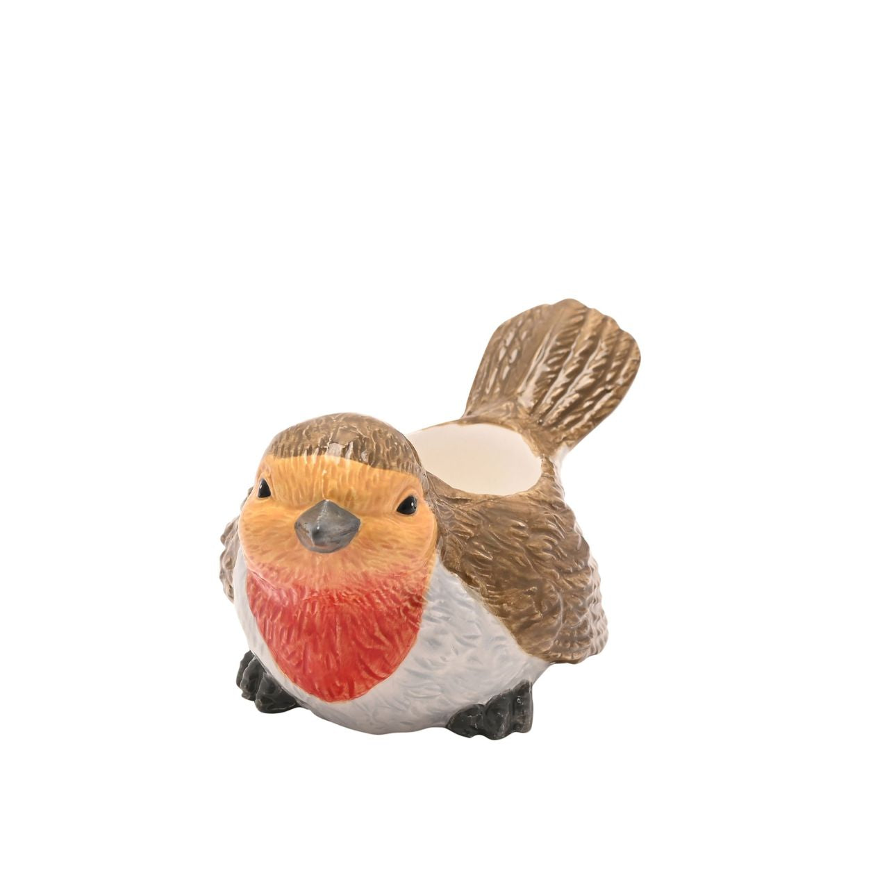 Shaped like a robin, it’s designed to hold a single tea light - ideal for autumn and winter displays. A versatile piece for mantels, shelves, or centrepieces.