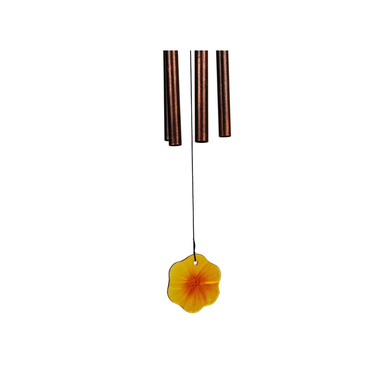 A decorative solar windchime featuring a detailed bee design, bringing a charming, nature-inspired touch to any outdoor space. The warm tones and delicate detailing create an eye-catching feature for gardens, patios, or balconies.