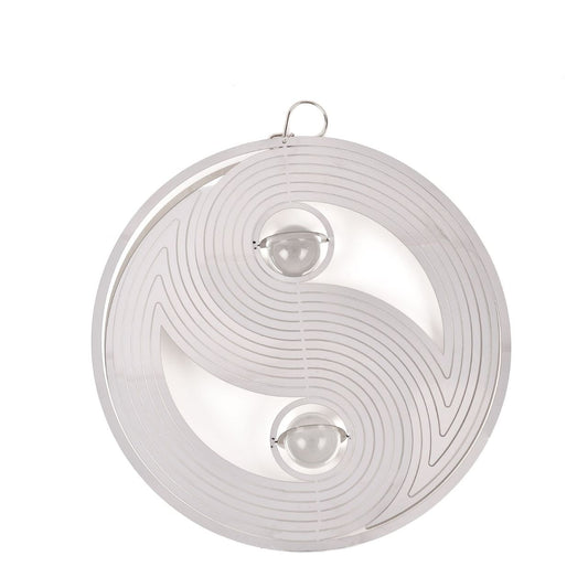 Suncatcher Country Living Yin and Yang Garden Spinner  A charming silver metal wind spinner perfect for hanging from a tree or in a window. From The Collection by Country Living - gift, garden and home bringing you closer to the Great British outdoors.