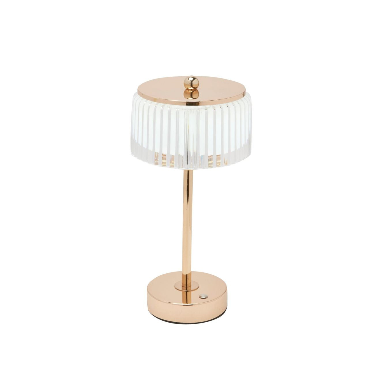 Elevate home décor with the Hestia Crystal USB LED Touch Table Lamp, featuring a stunning design with a gold base and trim.