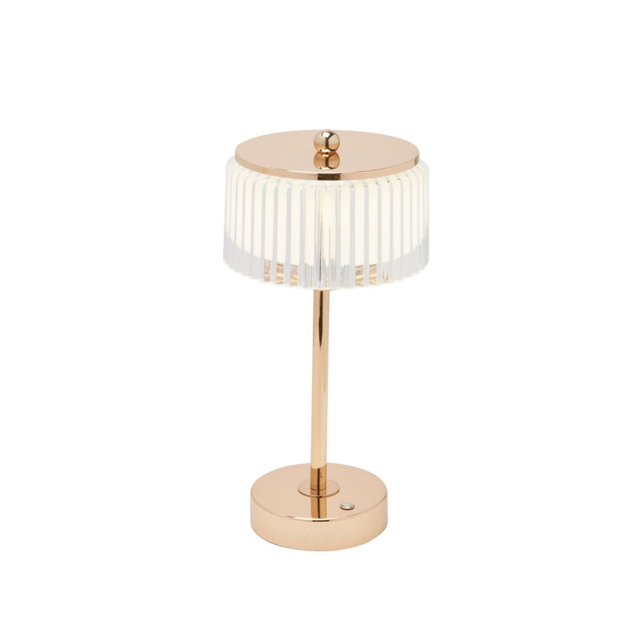 Elevate home décor with the Hestia Crystal USB LED Touch Table Lamp, featuring a stunning design with a gold base and trim.