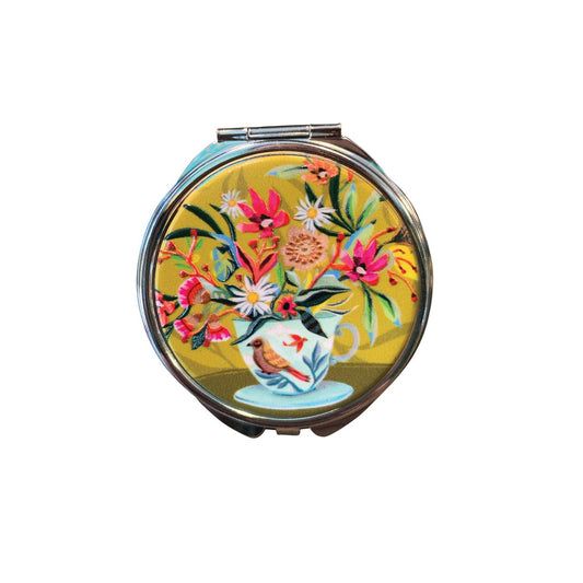 Michelle Allen Cup of Tea Trinket Box  This lightweight and durable Cup of Tea trinket box makes a splendid gift for a friend or yourself. They are the perfect size to fit in any purse, make-up bag, carry on, or backpack.