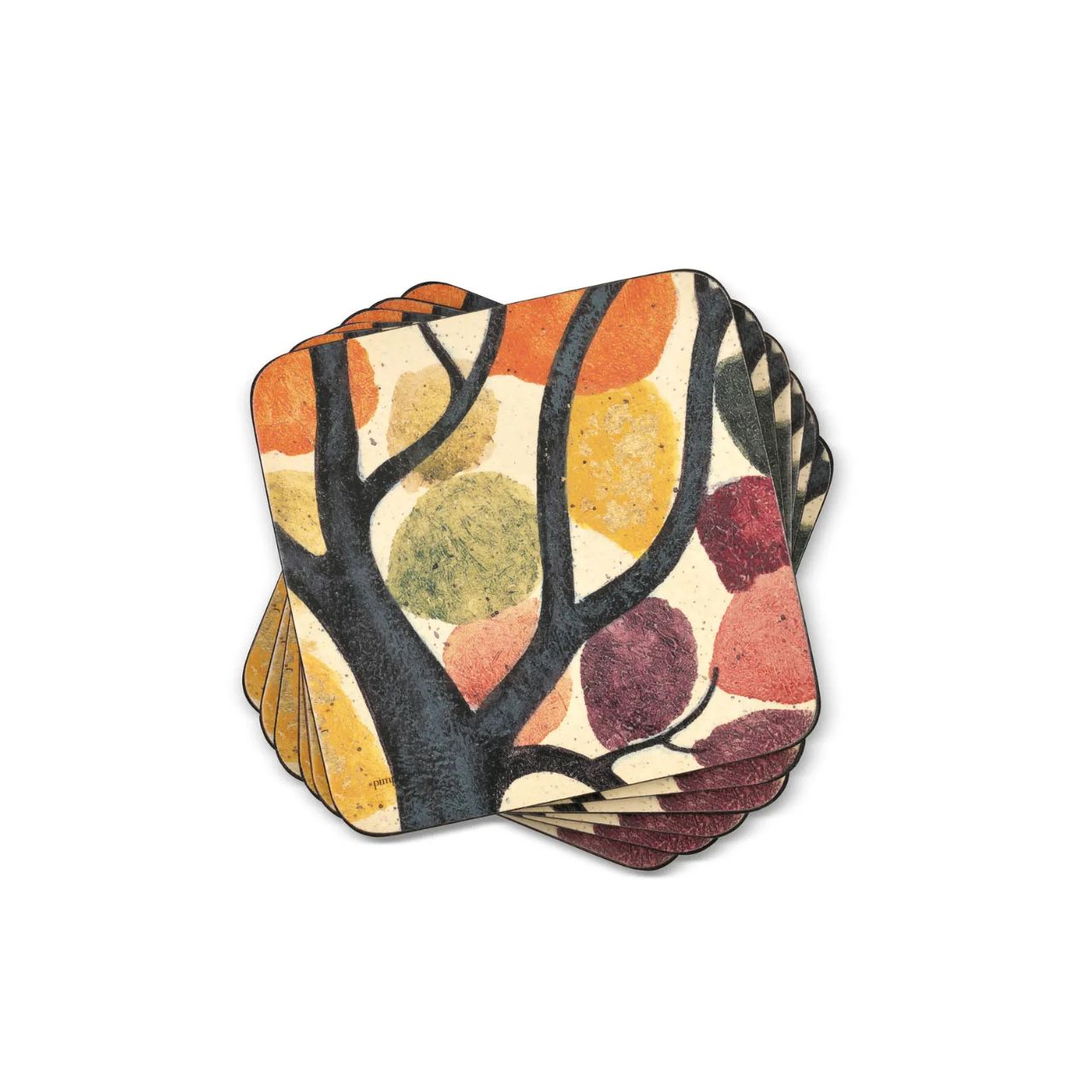Providing a wonderful splash of colour to your dining table, these placemats feature the Dancing Branches artwork displaying a rainbow of leaves.