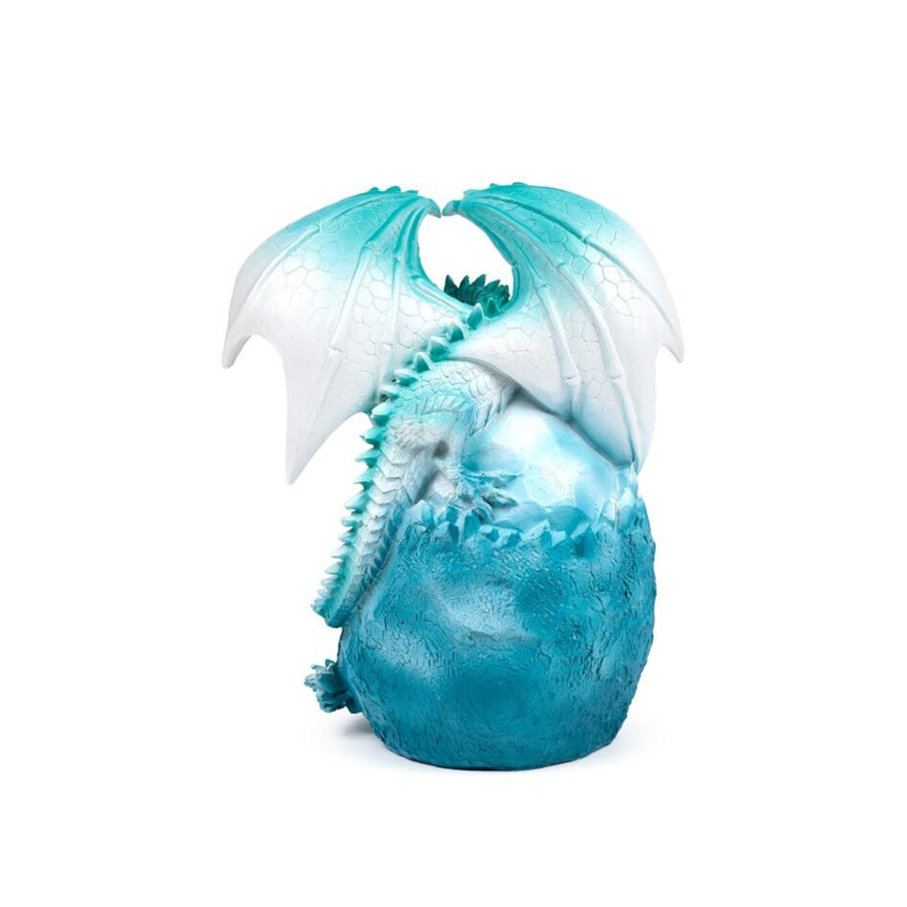 The Dark Legends LED Crystal Ice Cave Dragon is a striking decorative piece that combines intricate crystal detailing with ambient LED lighting. Its icy design captures a mystical essence, making it a captivating centerpiece for any sophisticated space.