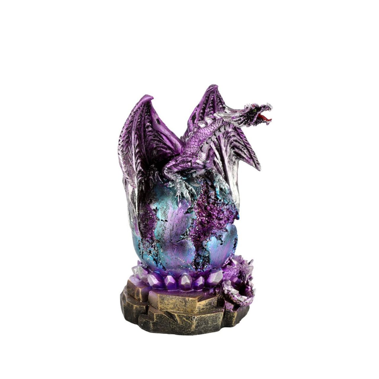 Dark Legends LED Geode Plinth Dragon Egg - Purple