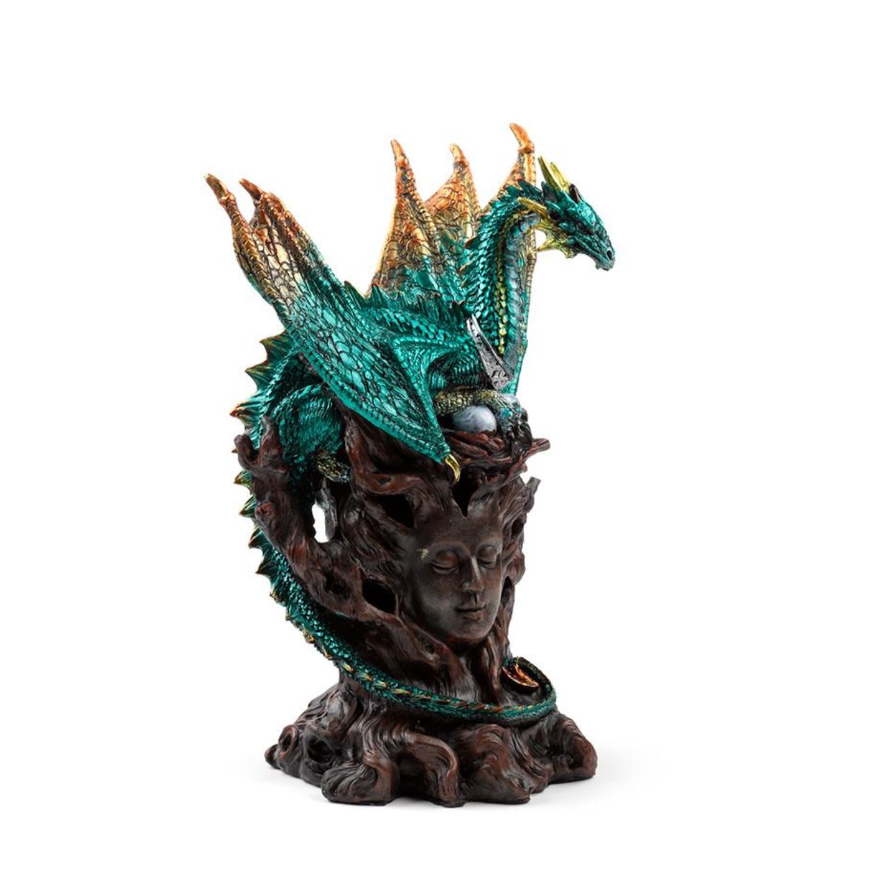 This Dark Legends LED Spirit of the Sky Mother Dragon is a stunning and intricate piece of art that will bring a touch of magic and mystery to any space. The LED lights add a beautiful glow, while the detailed design captures the power and majesty of the dragon. Perfect for collectors and fantasy enthusiasts.