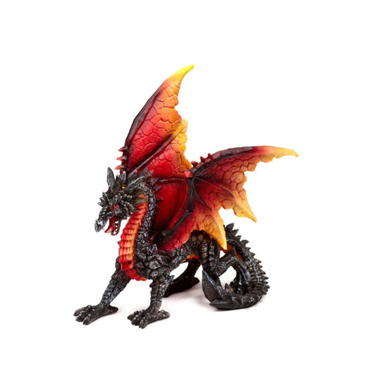 Embody the mystique of the night with the Dark Legends Protector of the Night Obsidian Fire Dragon. Crafted with striking obsidian hues and fiery accents, this piece exudes power and elegance.