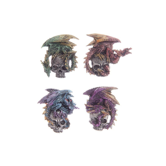 Dark Legends Silver Skull Dragon Magnet