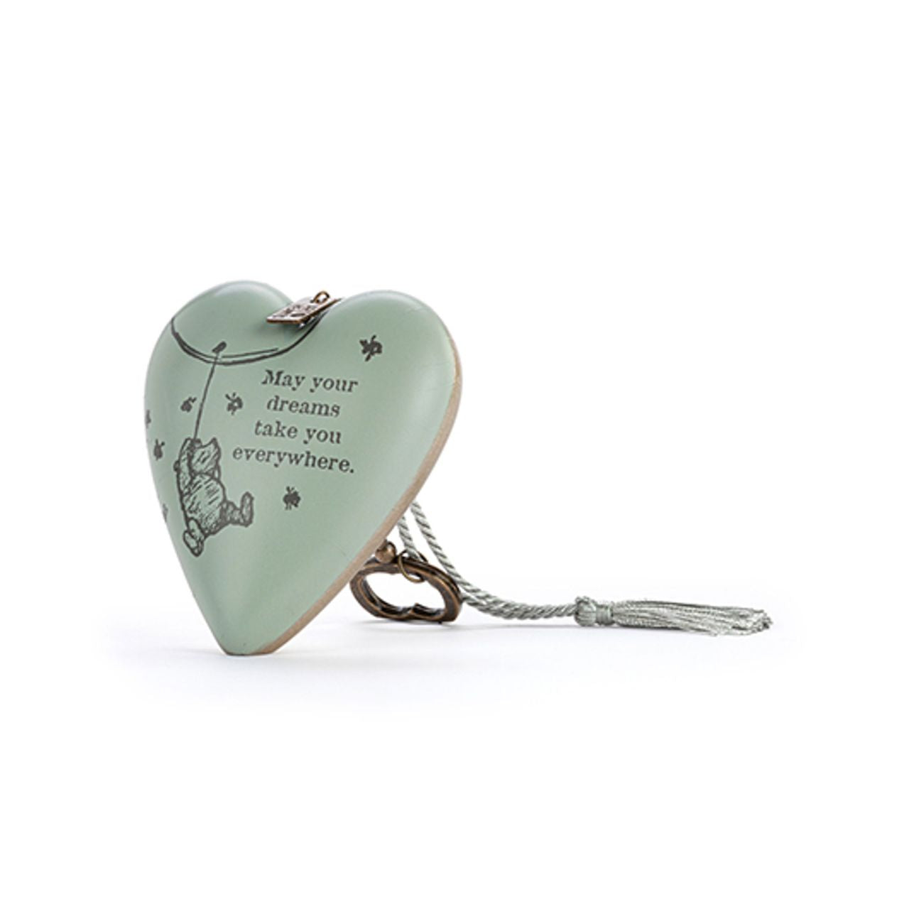 The Demdaco Winnie the Pooh Dreams Art Heart features a charming illustration of the beloved bear with an uplifting message, making it an ideal gift to inspire friends and loved ones to follow their dreams.