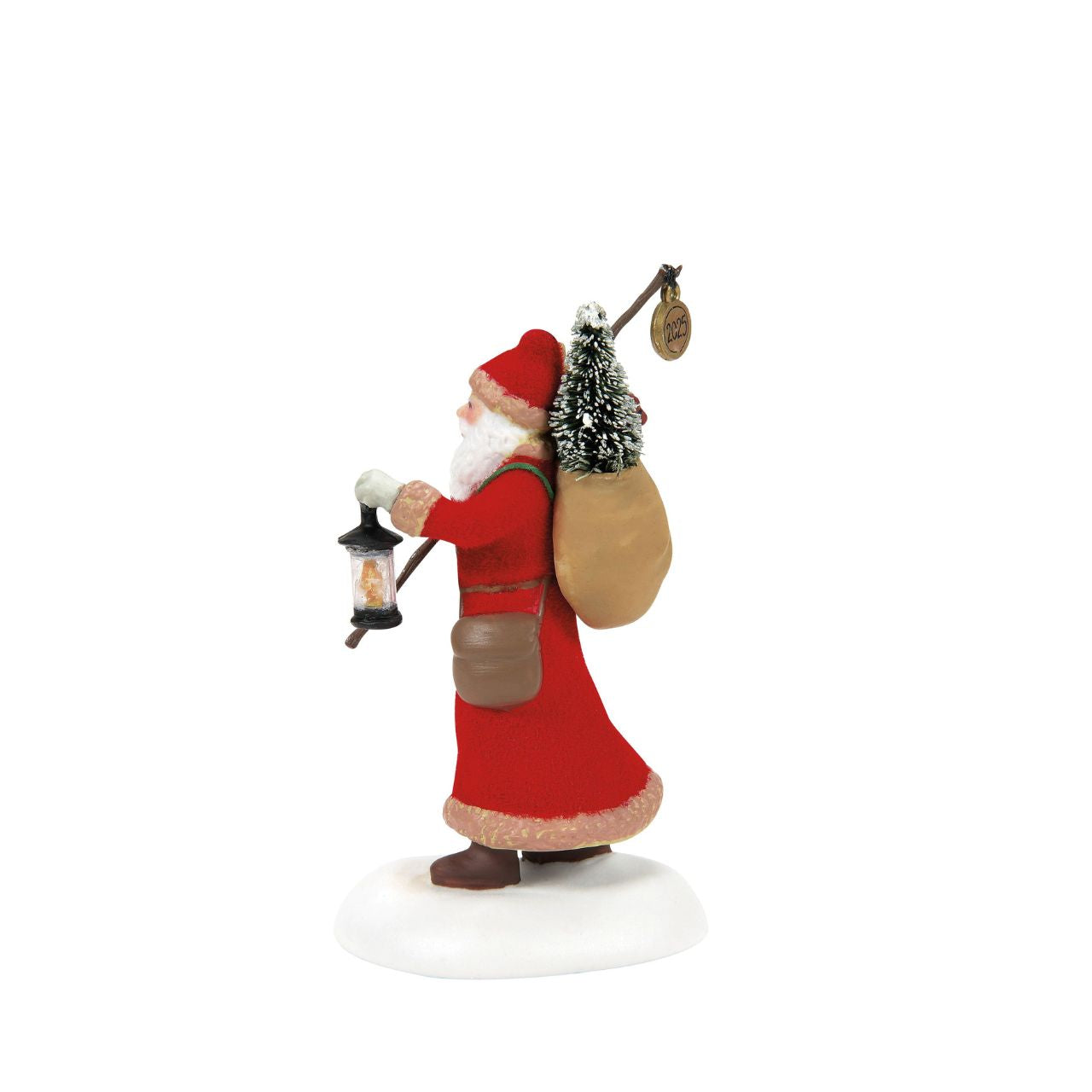 Victorian England comes alive with this enchanting Department 56 Santa figurine from the Dickens' Village Series.