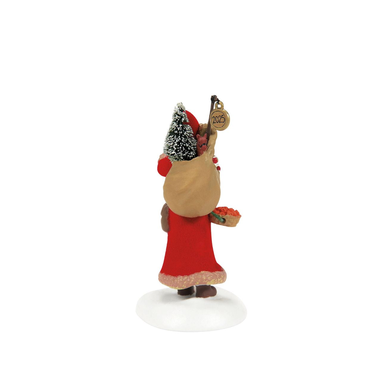 Victorian England comes alive with this enchanting Department 56 Santa figurine from the Dickens' Village Series.
