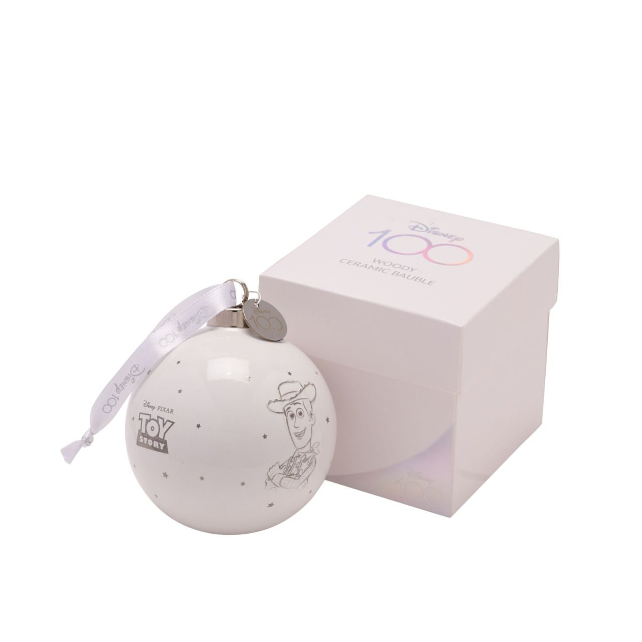 Disney 100th Anniversary Bauble - Woody  A Woody bauble from Disney 100 by DISNEY.  This limited edition tree decoration captures the true magic of Disney on its centenary and can be enjoyed by fans of all ages at Christmas.