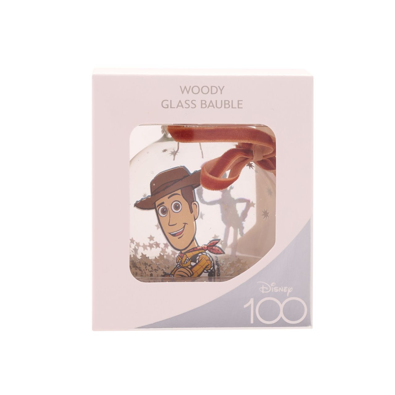 Disney 100th Anniversary Bauble - Woody  A Woody glass bauble from Disney 100 by DISNEY.  This limited edition tree decoration captures the true magic of Disney on its centenary and can be enjoyed by fans of all ages at Christmas.