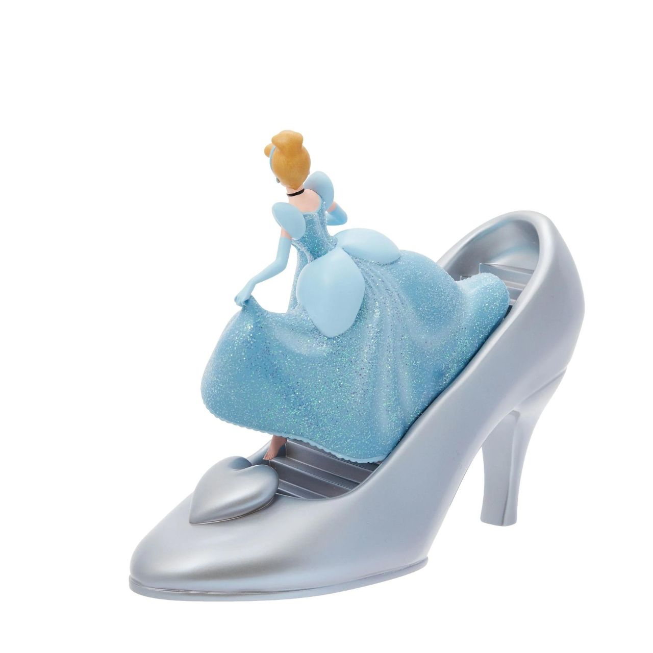 Disney 100th Anniversary Cinderella With Glass Slipper Decorative Figure  Mark the century milestone of Disney with this exquisite Disney Showcase Cinderella Icon Figurine. Celebrate the 100th anniversary of Disney with this wonderful Cinderella Figurine from Disney Showcase.