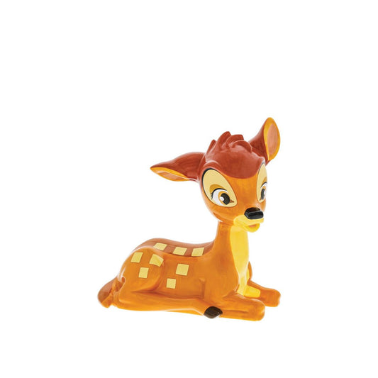 Featured here is Bambi as a fawn, with his iconic orange fur coat, wheat spots and brown stripe that ran from his head down to his tail. The Young Prince sculpted ceramic money bank is perfect for any Disney fan wishing to save their pennies.