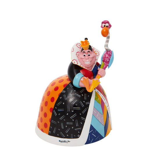 Redesigning the antagonist from Alice and Wonderland, the Queen of Hearts gets a fashionable makeover of glam and glitter. Designed in the US by Miami based Pop Artist Romero Britto in celebration of the 70th Anniversary of Disney's classic Alice in Wonderland.