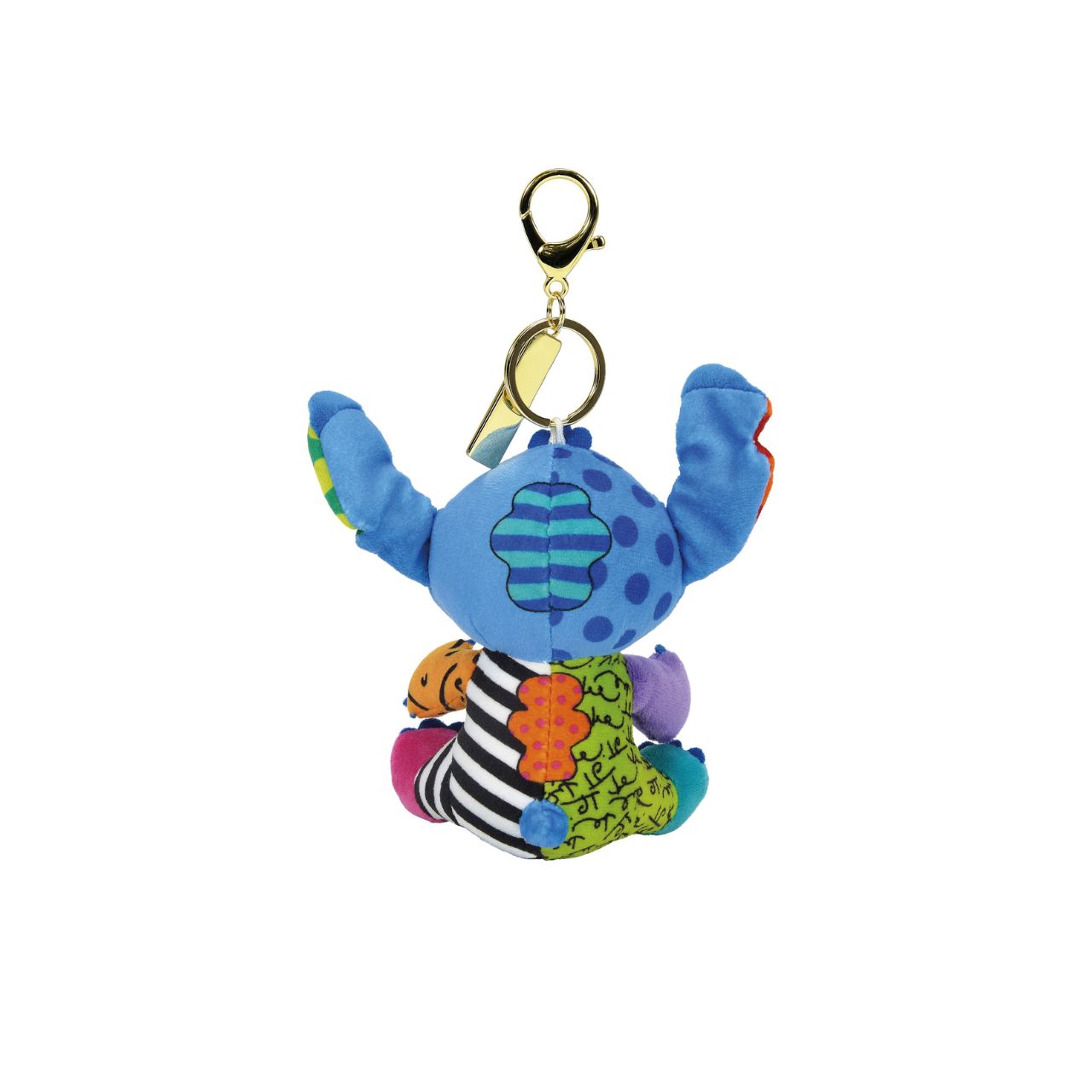 Made with plush materials and featuring Romero Britto's iconic colouring, this keyring is both practical and playful.