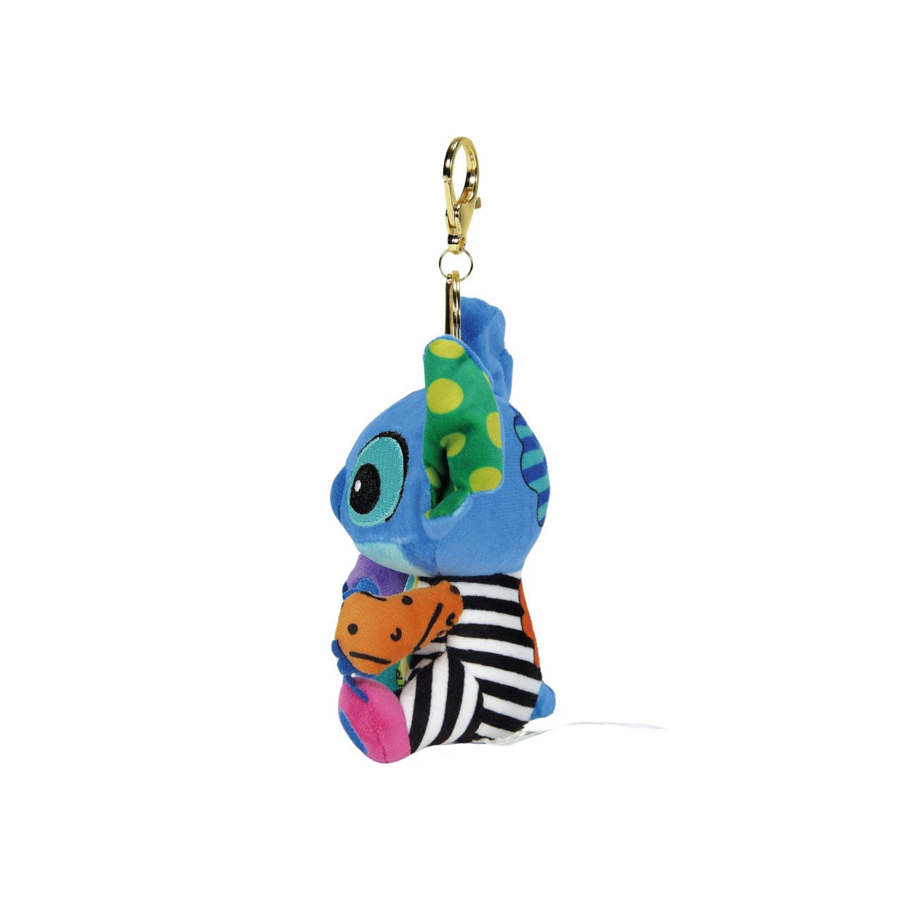 Made with plush materials and featuring Romero Britto's iconic colouring, this keyring is both practical and playful.