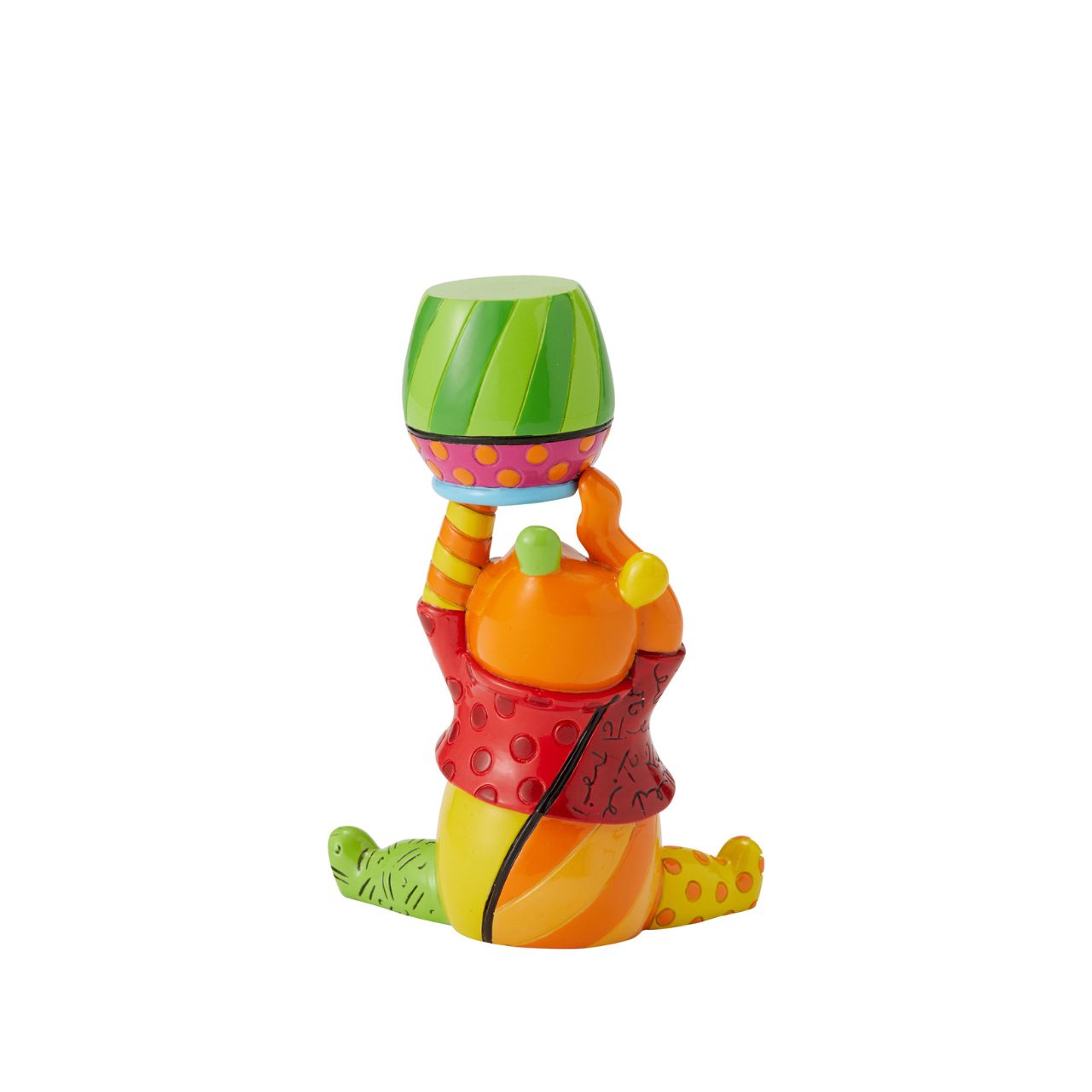 Pop artist Romero Britto recreates Pooh in vivid colour and mixed patterns. Observe the sweet bear in his natural habitat: on an endless hunt for honey to fill his tummy.