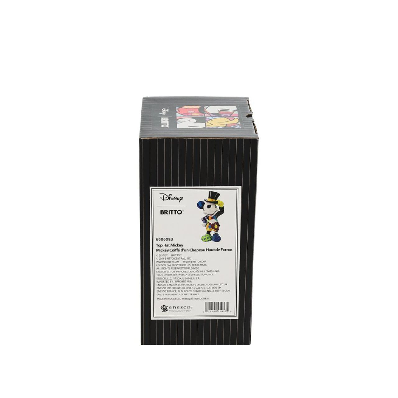 This figurine of Mickey Mouse depicts animation's most beloved icon as he first appeared in Disney's classic cartoons. But this rendering of Mickey is brighter and bolder than even before, thanks to Romero Britto.
