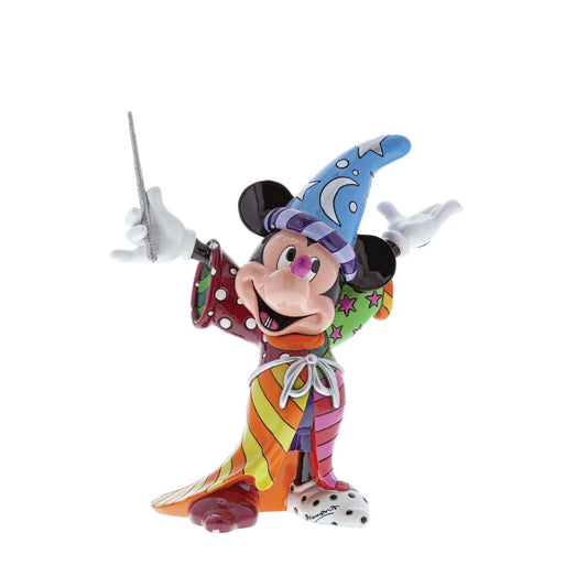 Sorcerer Mickey Mouse looks mighty confident, commanding the planets in a colourful robe and jaunty hat - too bad it's just a dream. Fortunately, this pop art design by Romero Britto isn't.